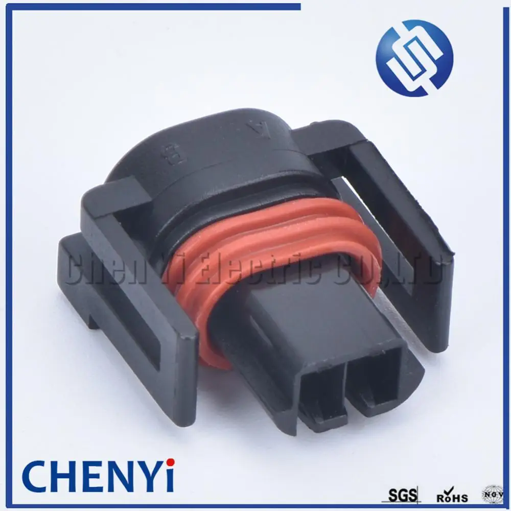 1 set 2 Pin female Waterproof Automotive Injector Plug Air Temperature Sensor Connector 12162215 For Delphi