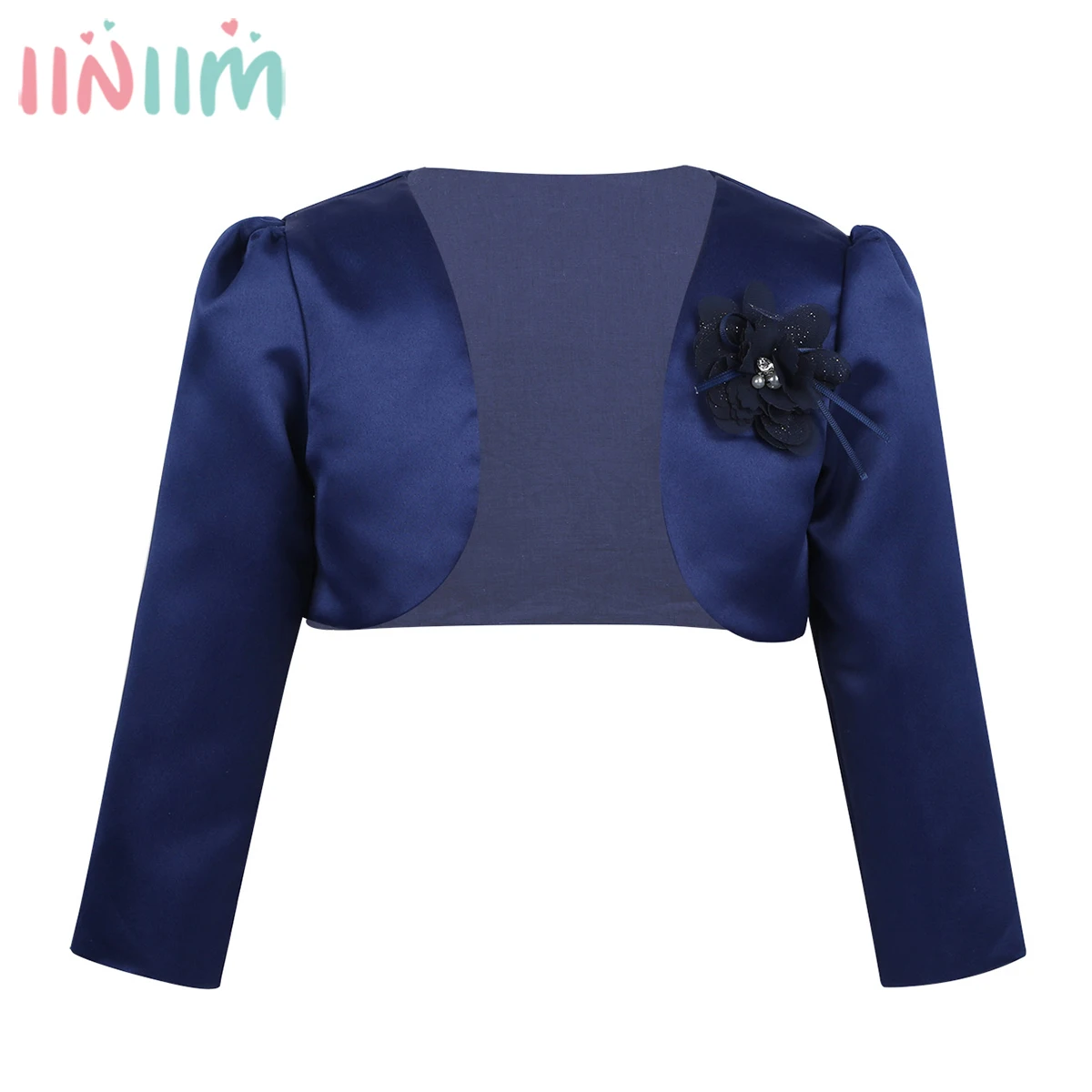 iiniim Baby Girls Clothing Kids Girls Long Sleeves Autumn Formal Coats Bolero Jacket Shrug Short Cardigan Sweater Dress Cover Up