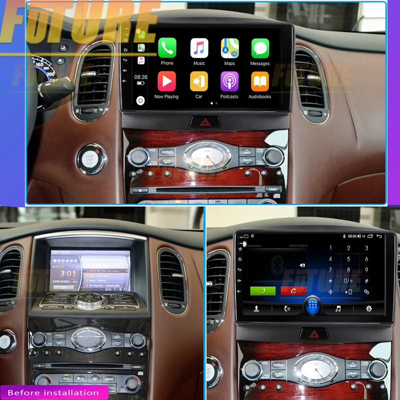 128G For Infiniti QX50 Android Car Radio Stereo 2 Din Multimedia Player GPS Navigation Touch Screen DSP Carplay DVD Head Unit