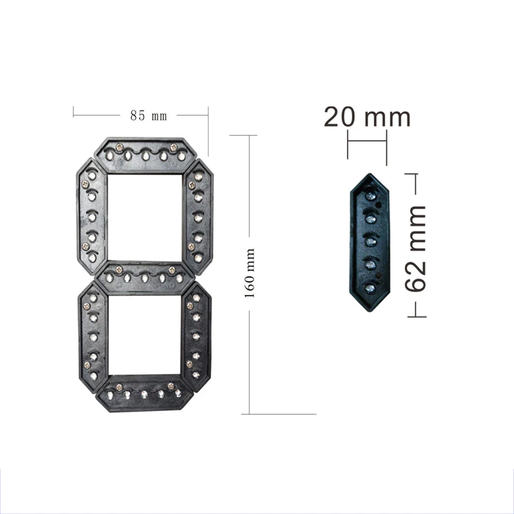 Imagem -02 - Polegada Digital Segmento Módulo de Exibição Led para Display Led Placar Tempo e Temperatura Posto Gasolina Peças Lote