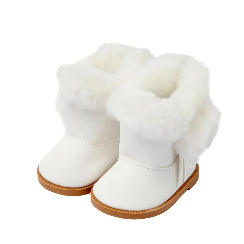 Botas de felpa 2021 para muñeca americana de 45cm, zapatos de muñeca de nuestra generación, 18 pulgadas