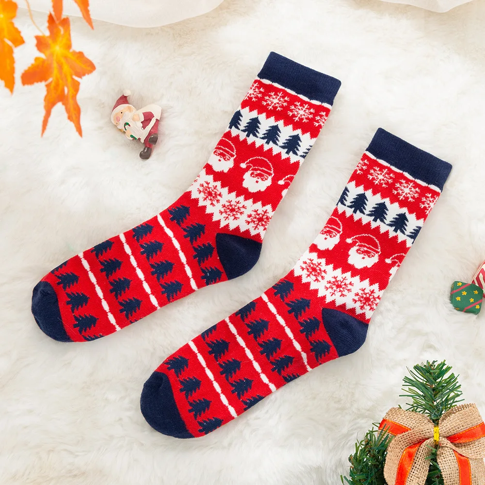 2020 New Geometric Checkered Socks Autumn and Winter Adult Plaided Socks Christmas Men and Women Hip Hop Cotton Socks