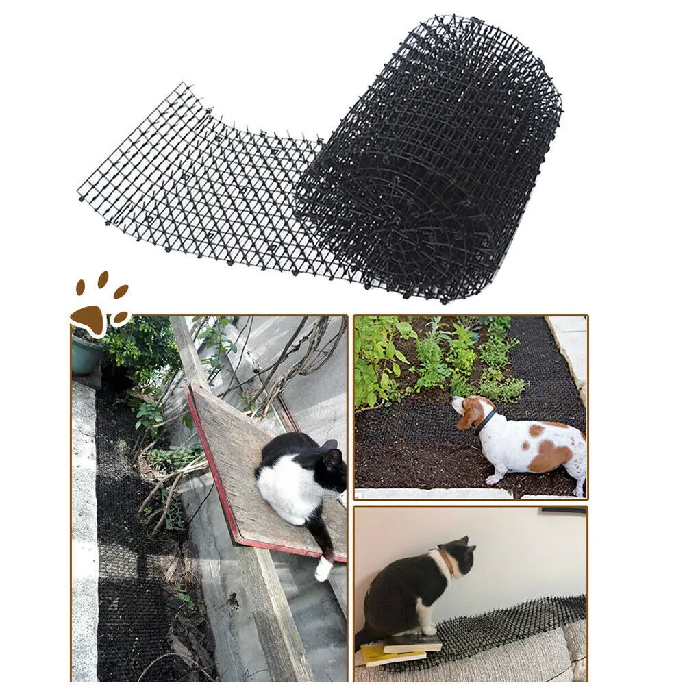 Gardening Cat Scat Mat Repellent Mat Anti-Cat With Prickle Strips Spikes Straps Keep Cat Dog Away Digging Pest Control Supply