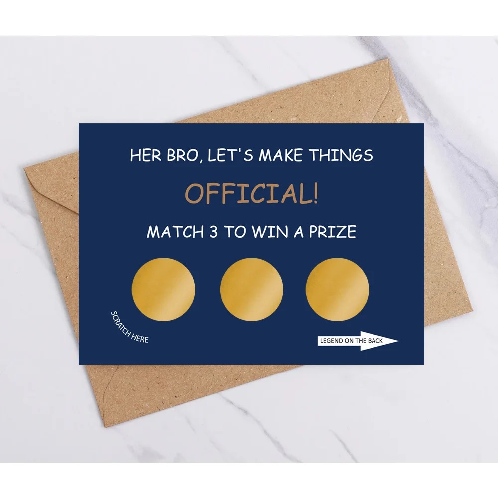 

Groomsman Proposal Card, Funny Lottery Scratch to Win, Will You Be My Groomsman, Best Man Proposal