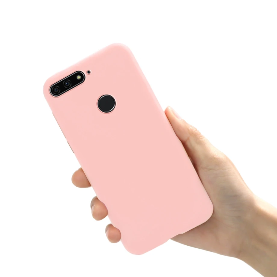 Soft Silicone Candy Color Case for Honor 7C Cover on for Huawei Honor 7A 7C Pro C7 A7 Pro 7 A C 7Apro 7cpro protect coque cases
