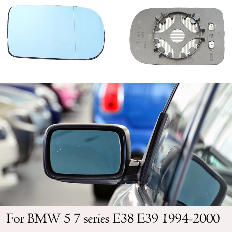 for BMW 5 7 series rearview mirror heated glass E38 E39 728i 730d 730i 735i 740i 740d 750i 520i 525i 528i 530d 530i 1995-2003