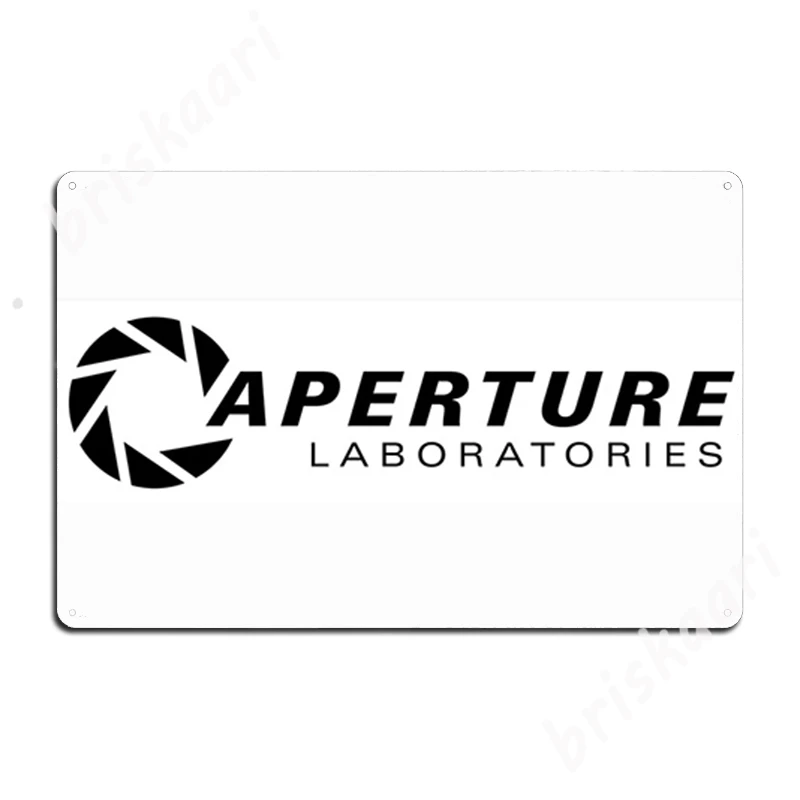 Portal Aperture Science Logo Metal Signs Wall Decor Printing Cinema Garage Cave pub Tin sign Posters