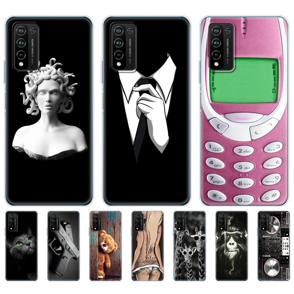 For Honor 10X Lite Case Silicon TPU Soft Back Cover Phone Case For Huawei Honor 10X Lite Bumper 10XLite Funda Etui Bag Shell