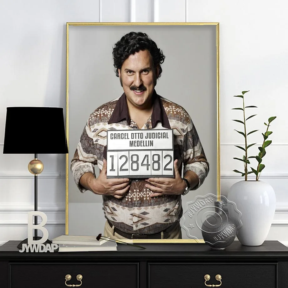 Pablo Escobar Character Legend Retro Vintage Poster And Prints Painting Wall Art Canvas Wall Pictures For Living Room Home Decor