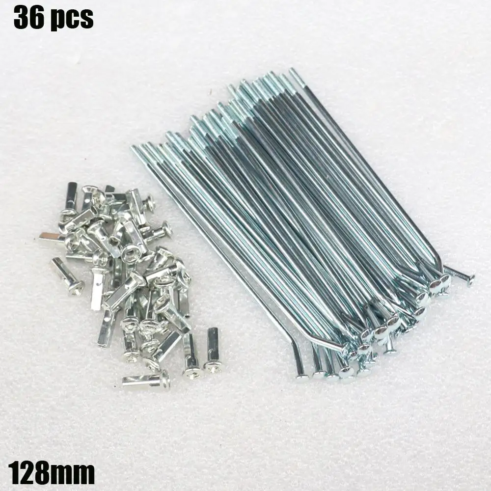 36 pcs Motorcycle spokes 124mm 128mm 9G Bicycle motorcycle electric bicycle spokes 3.5mm Bicycle spokes