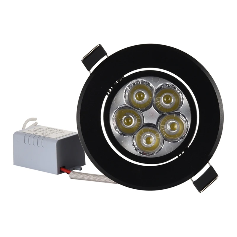 Specjalna czarna oprawa LED typu Downlight z możliwością przyciemniania Mini 1W 3W 4W 5W 7W Ciepła natura Czysta biel Lampa wpuszczana Światło