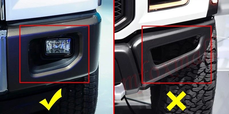 ABS Chrome Front Foglight Fog Light Cover Trim Moulding Fit For Ford F150 2015 2016 2017 Exterior Accessories Decoration