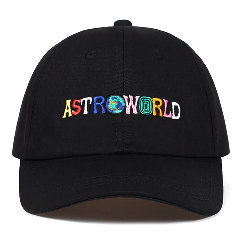 New 100% Cotton ASTROWORLD Baseball Caps Travis Scott Unisex Astroworld Dad Hat Cap High Quality Embroidery Man Women Summer Hat