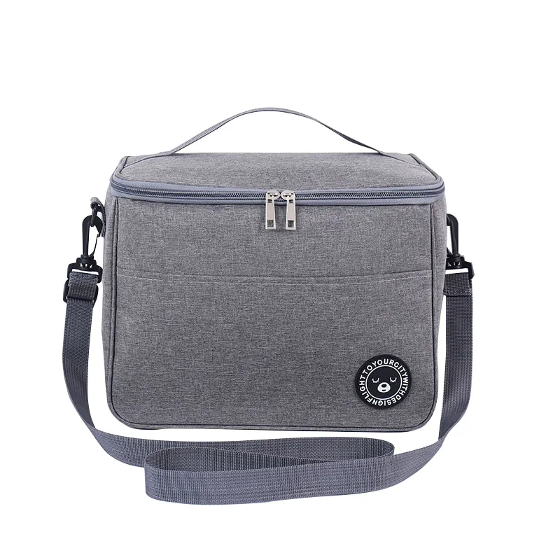 Portable Lunch Bag Food Thermal Box Durable Waterproof Office Cooler Lunchbox With Shoulder Strap Organizer Insulated Case