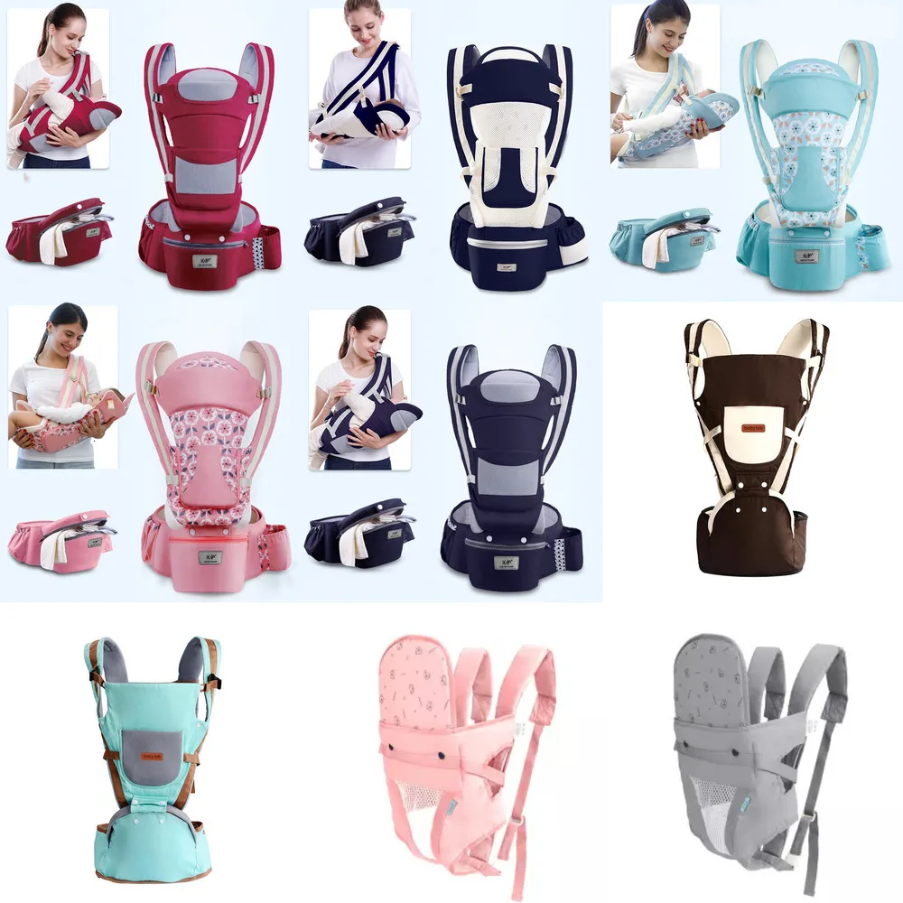 

Portabebe Baby Carrier Ergonomic Baby Carrier Infant Baby Ergonomic Adjustable Wrap Sling chest kangaroo Backpack 0-4 Years