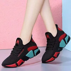 Light Sneakers Women's Running Shoes Women Slip-On Shoes Female Sports Shoe Thick Bottom Platforms Zapatillas Mujer Deportiva