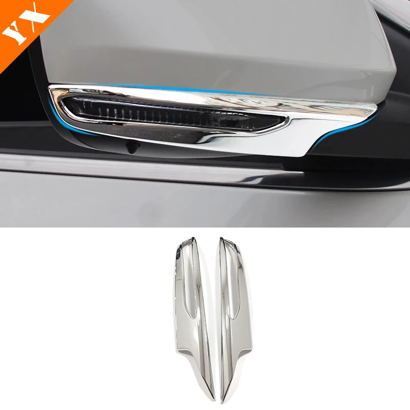 For Renault Kadjar Koleos Samsung QM6 ABS Chrome/Carbon Car Rearview Side door turning Mirror Cover trim 2016-2019 accessories