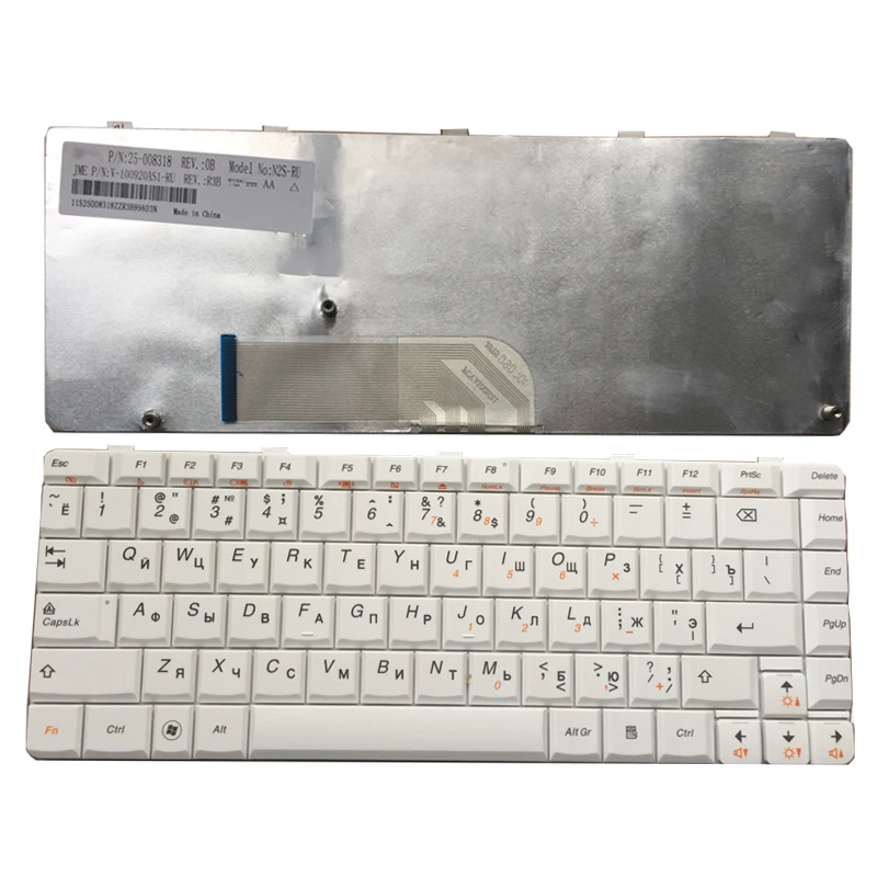 

NEW RU laptop keyboard FOR LENOVO Ideapad Y650A Y650 white Russian Keyboard