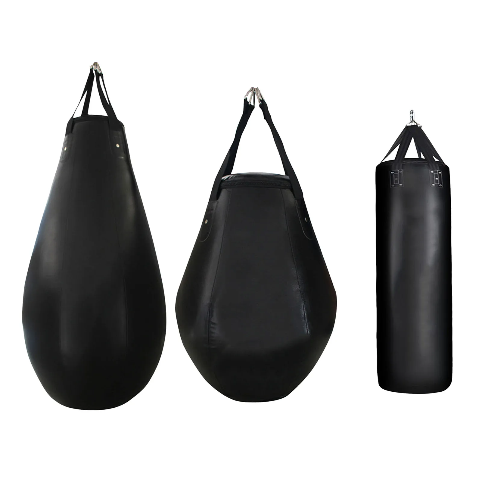 Heavy Duty Punching Bag for Adult Pear Shape Sandbag Indoor Garden PU Leather Boxing Bag for Trainning Kickboxing Muay Thai