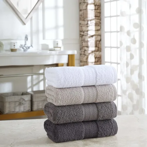 4 PCs Towel pure cotton home soft face wash towel 50x85 cm 4'lü Face Towel Anthracite Gray Beige white absorbent towel handkerchief face