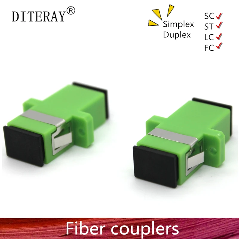 SC APC Adapter SM Optical Flange Coupler Simplex SC Optical Fiber Connector and Coupler Ftth Fiber Optic SC Adapter