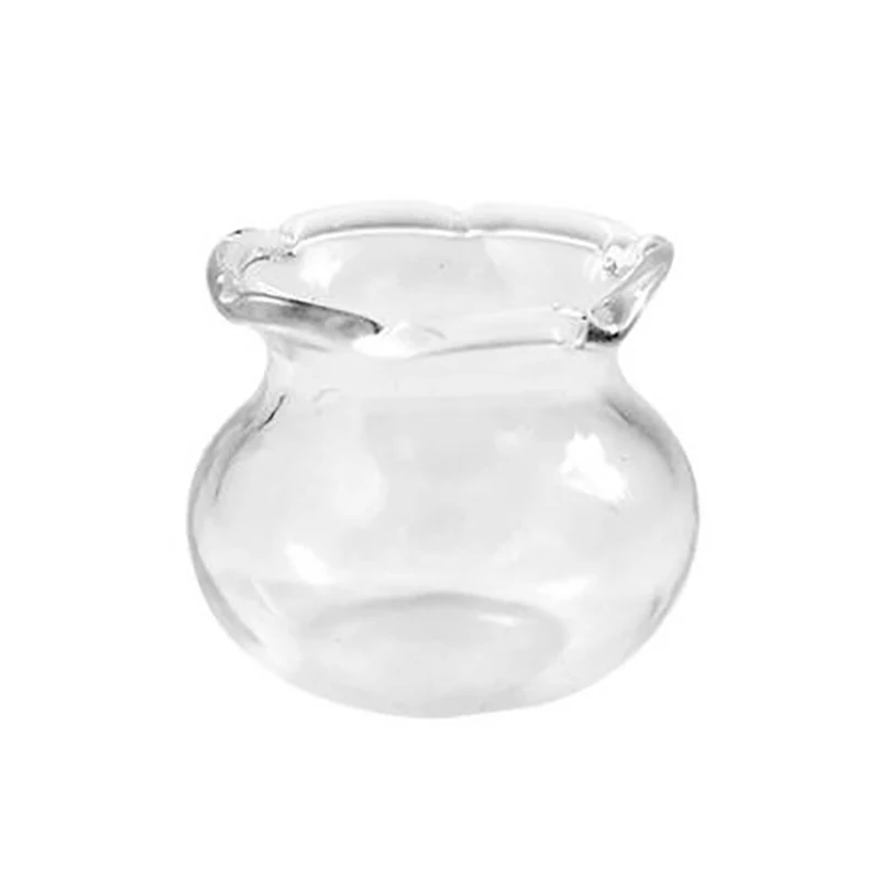 1PC Dollhouse Miniature Empty Glass Fish Tank Bowl Aquarium Doll House Home Ornament Decoration Cheap Wholesale