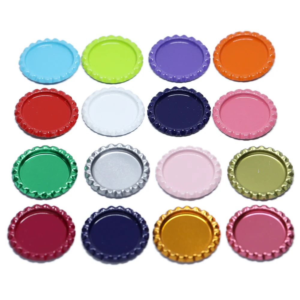 20 pcs/pack Color beer bottle cap For DIY craft Cabochon base Creative decoration Handmade jewelry Finding