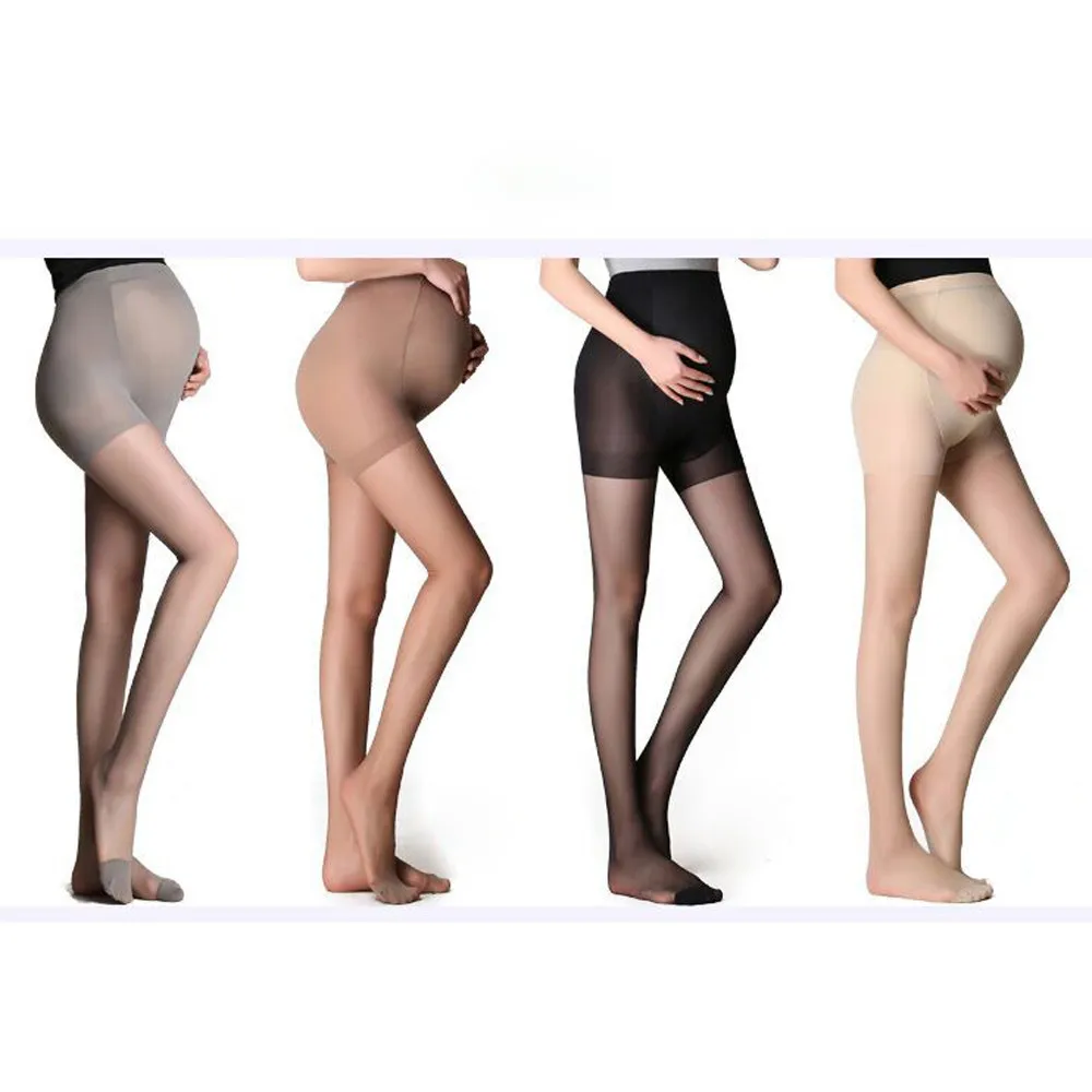 

Hot Sale New Summer Pregnant Women Pantyhose Full Protection Thin Solid Oversized Bottom Maternity Pants Ultra-thin Stockings