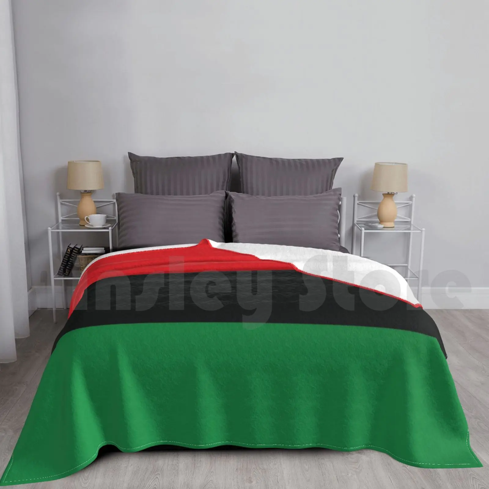 Black Liberation Flag Blanket Fashion Custom Black Liberation Flag Pan African Flag Unia Flag Afro American Flag