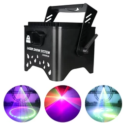 3W proiettore di animazione RGB a luce Laser impermeabile per esterni IP65 Stage Laser Scanner 256 modelli effetto lampada DJ Disco natale