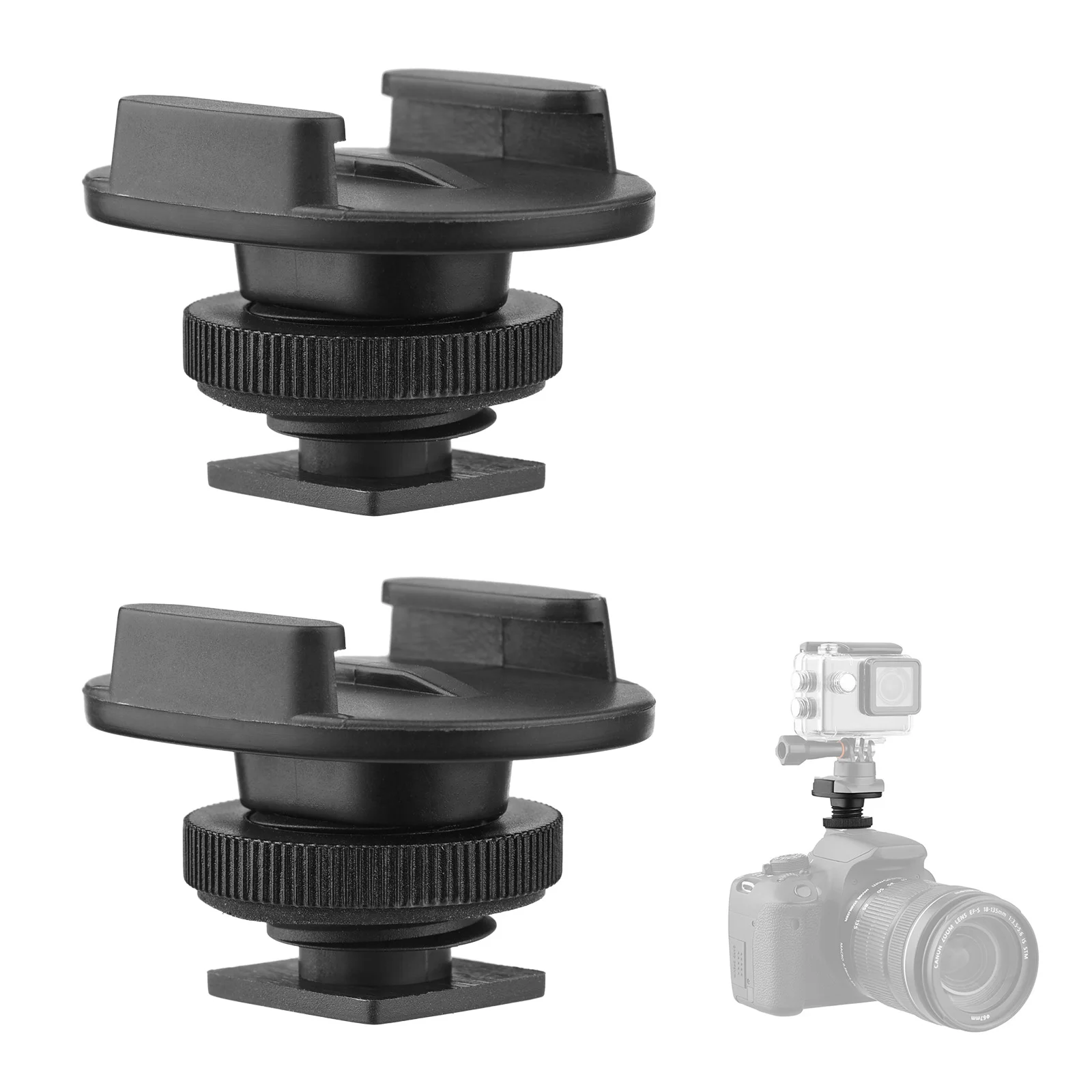 1/2/6PCS Sports Camera Cold Shoe Mount Adapter with 1/4 Inch Screw Hole for DJI GoPro Hero 10 9 8 7 Action Camera Accessaries