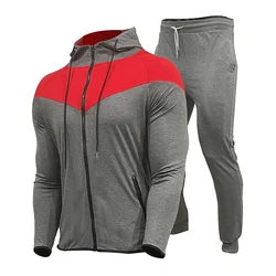 Tute da uomo felpa in poliestere felpa sportiva 2020 palestre giacca a molla pantaloni tuta da uomo Casual abbigliamento sportivo Fitness