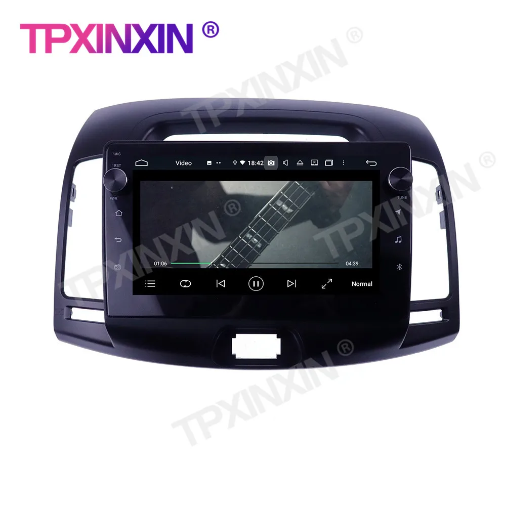 For Hyundai Elantra 2008-2010 Android 10.0 4+128 Wireless Carplay GPS Car Multimedia Tesla Player Headunit Audio Radio Navigtion