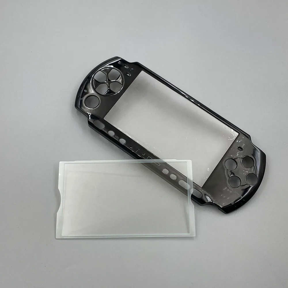 For PSP 2000/3000 Transparent Faceplate Screen Front Lens Cover Replacement