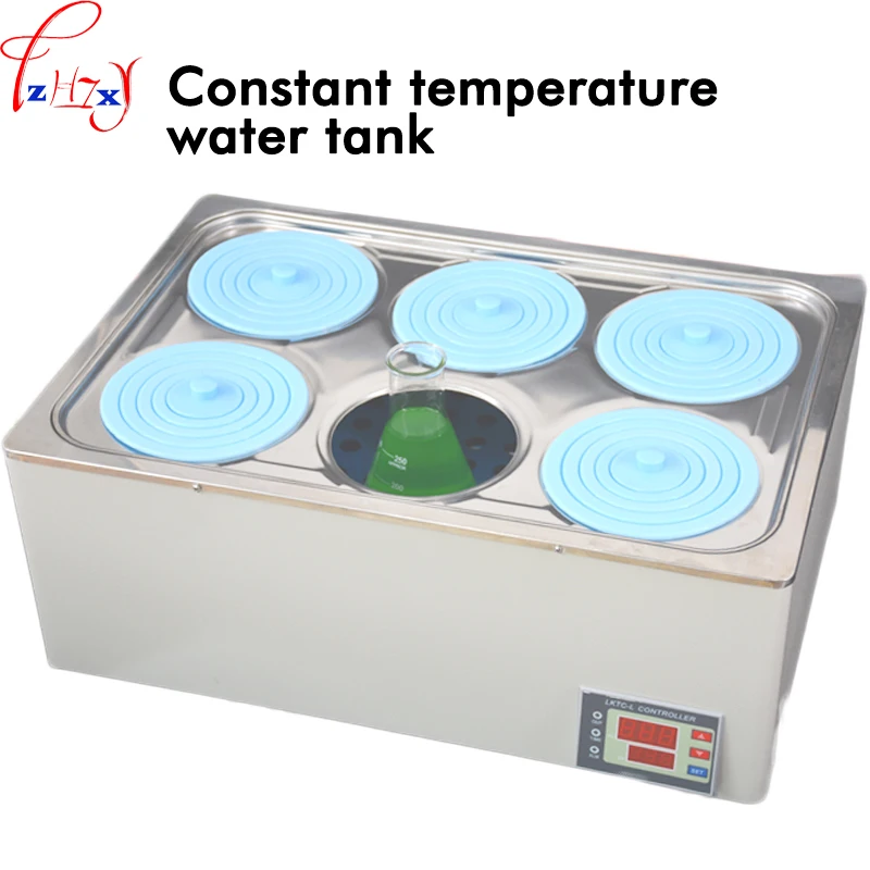 

1PC SYG-6 Electric Heating Digital Display Temperature Water Bath Pan 6 Holes Constant Temperature Water Tank 220V 1500W