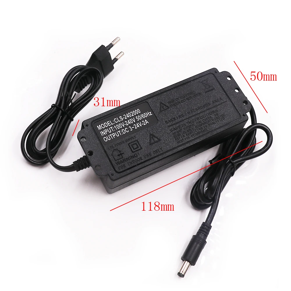 Adjustable AC  To DC 3V 9V 12V 24V Universal Power Adapter Supply Display 110V 220V To 3 9 12 24 V Volt Convert Power Supply