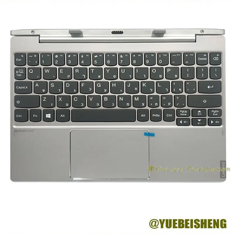 

YUEBEISHENG New for lenovo Ideapad MIIX320 MIIX325 Palmrest RU Russian keyboard topcase upper cover Bottom case Assembly