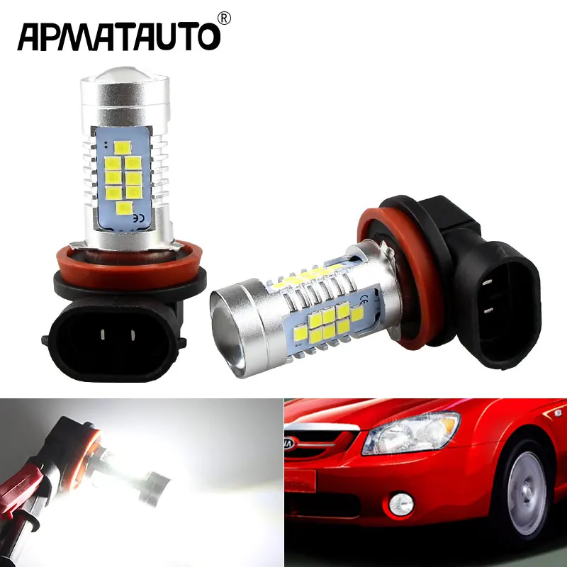 2pcs LED Fog Light Blub H8 Lamp Canbus For Kia K2 K3 K5 Sportage Optima Sedona Rondo Forte Koup 5 Soul Niro 2018-2019