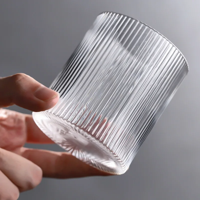 

Japanese stripe vertical pattern whisky glass wine cup personality creative crystal glass water cup