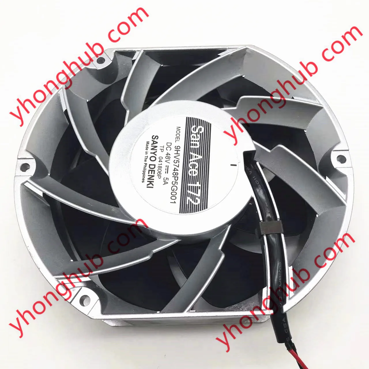 

SANYO DENKI 9HV5748P5G001 DC 48V 5A 172x150x51mm 2-Wire Server Cooling Fan