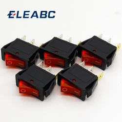 5pcs/lot RED LED Light 3PIN SPST ON/OFF G132 Boat Rocker Switch 15A/250V 20A/125V Car Dash Dashboard Truck RV ATV Home