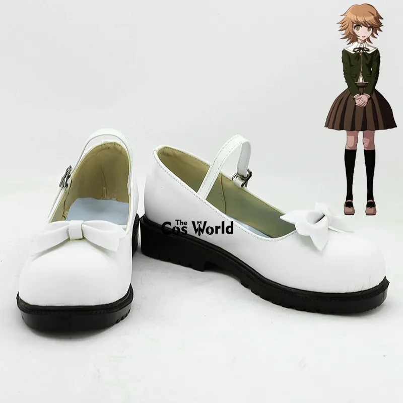 

Danganronpa Chihiro Fujisaki Anime Games Customize Cosplay Flat Shoes Boots