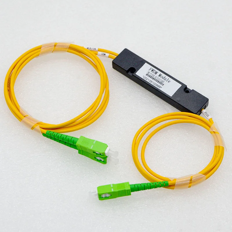 

5pcs New Optical Fiber Multiplexer Demultiplexer FWDM 1:2 SC,FC, APC 1310/1490/1550nm Optical Fiber Connector Special Wholesale