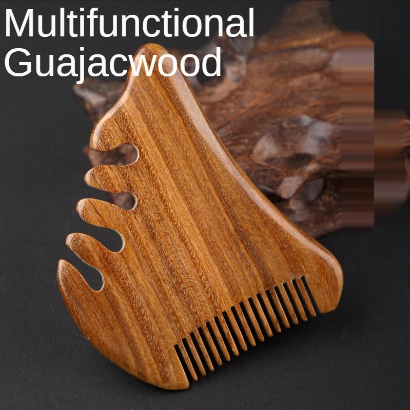 Free shipping Rosewood Massage Comb Wide Tooth Massage Wooden Comb Natural Log Guajacwood