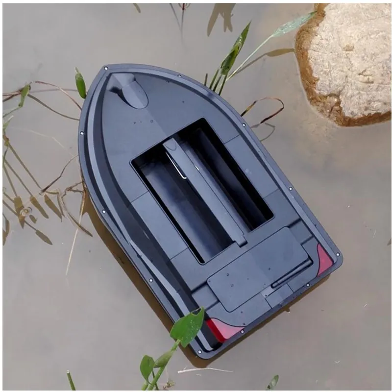 Telecomando Bait Boat RC grande capacità doppio Silo gancio indipendente con luce di pesca notturna telecomando barca da pesca giocattolo