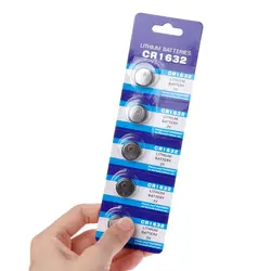 5PCS Button Battery CR1632 Lithium Coin Cell Batteries 3V LM1632 BR1632 ECR1632 1632 Electronic Watch Toy Remote G6DD