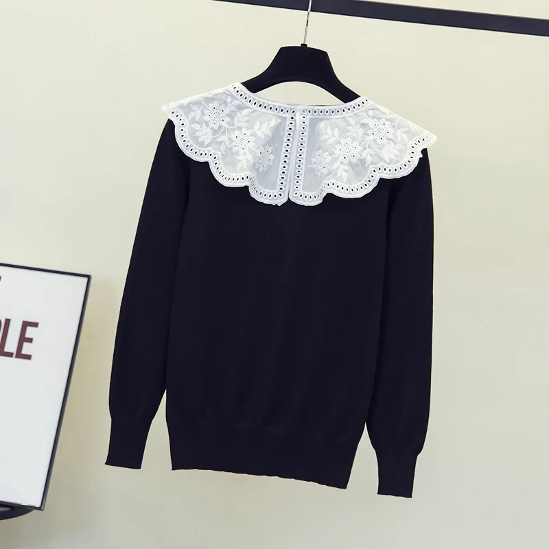 2023 winter Oversized sweater Women's New Geometric Pullover Loose Color Matching Knitwear halloween sweater Jumpers 4XL