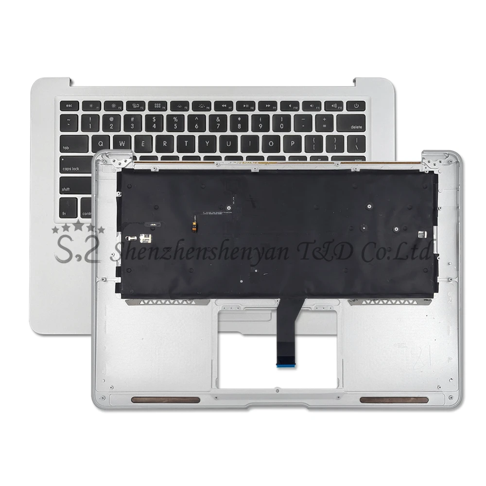 Como nuevo para MacBook Air 13 "A1466 US SP, funda superior con teclado reposamanos 2013 2014 2015 Año 661-7480 069-9397