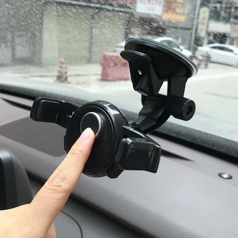 BEAUTYMAX Car Phone Holder Windshield Window Display Car Phone Holder Extendable GPS Stand Mount Support 360 Rotatable