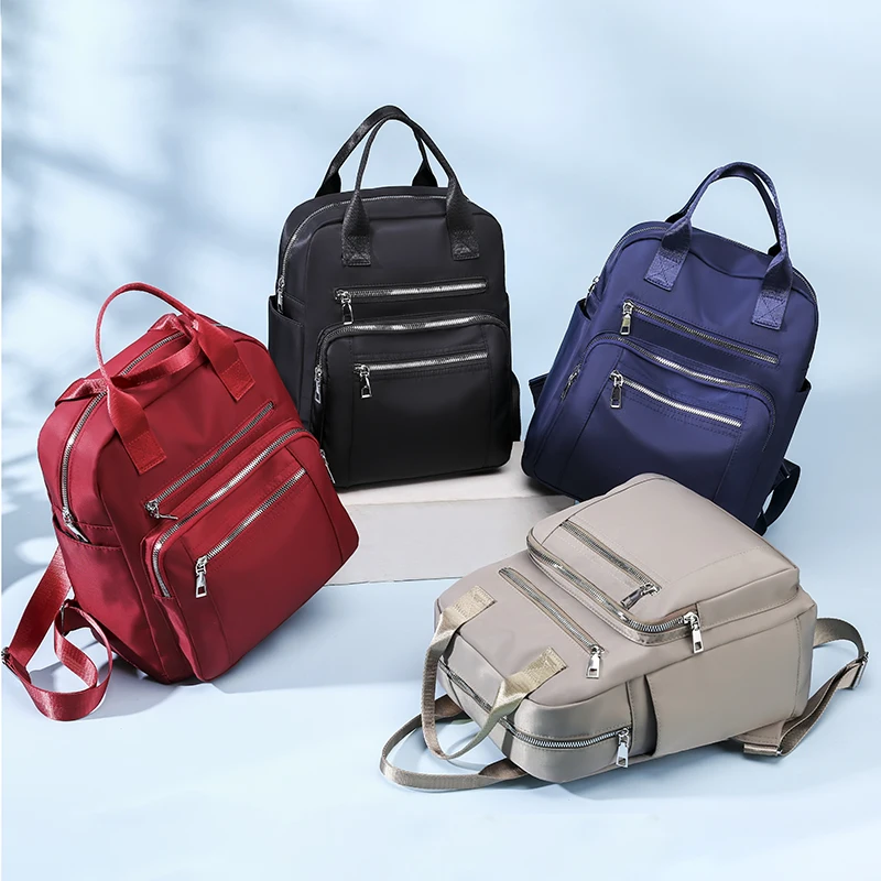 Vento Marea Frauen Rucksack 2020 Reise Casual Wasserdichte frauen Schulter Taschen Weibliche Große Kapazität Oxford Rucksack Schwarz Geldbörse